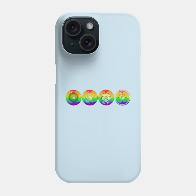 Rainbow Pride Coins Phone Case by LochNestFarm