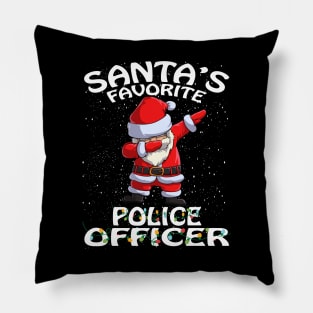 Santas Favorite Police Officer Christmas Pillow