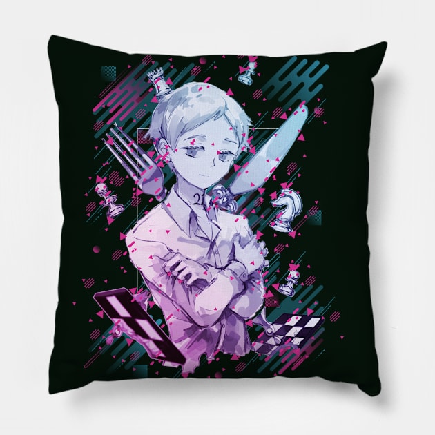 The Promised Neverland : "Yakusoku no Nebārando" - norman - dynamic style - awsome gift for anime lover Pillow by EhsanStore