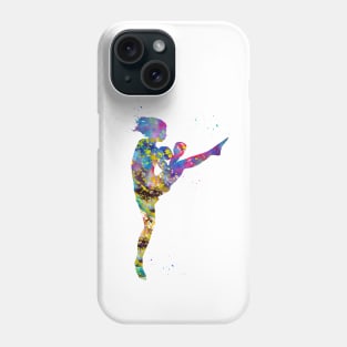 Woman kickboxer Phone Case