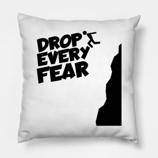 Cliff jumping drop every fear Pillow