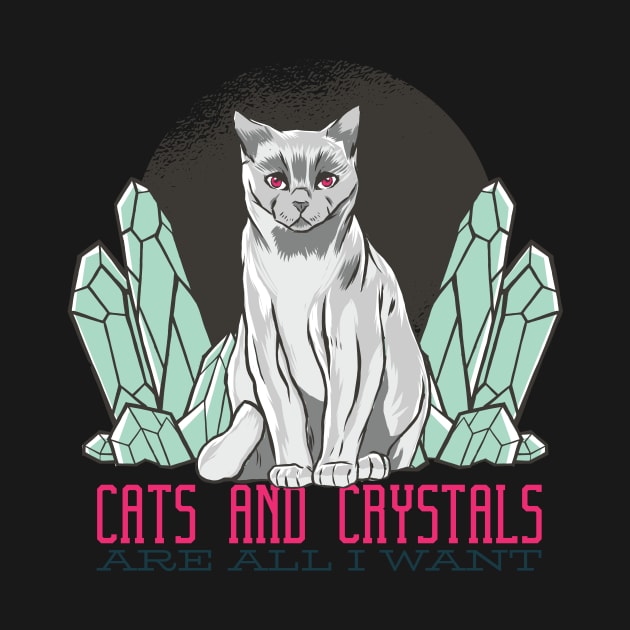 Cat and Crystal by Shirtseller0703