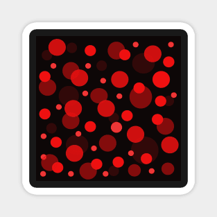 retro polka dot pop art pattern Magnet