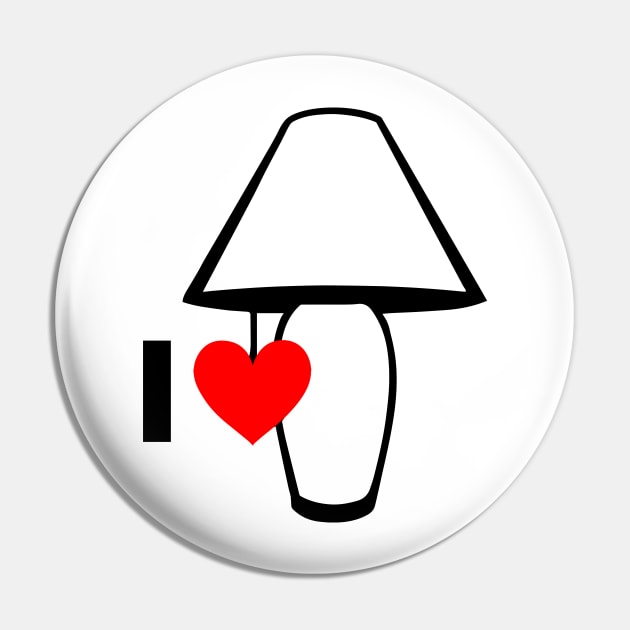 Brick Tamland I Love Lamp Pin by Meta Cortex