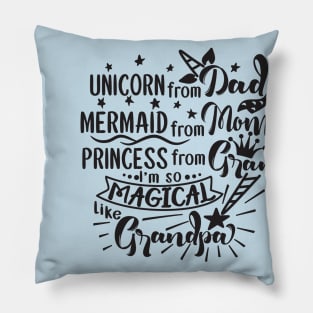 Unicorn Mermaid Princess Pillow