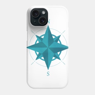 Rose Of The Winds (Blue Version) Phone Case