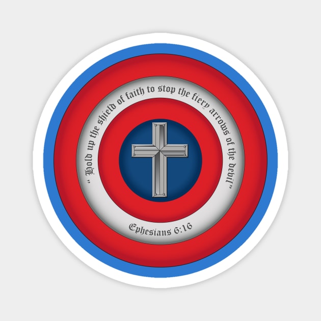 Captain Shield of Faith- Basic Magnet by krisk9k
