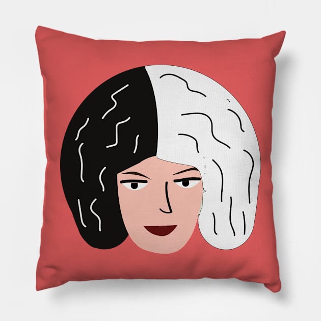 Cruella Pillow by Pasan-hpmm