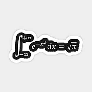 Math Equations: Gaussian Integral - Math And Calculus Basics Magnet