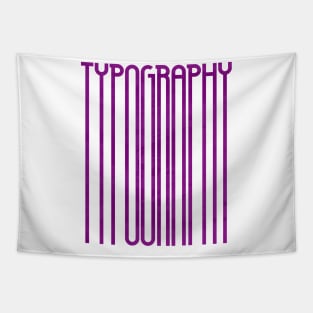 Tall Typography (Purple) Tapestry