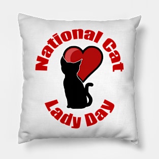 National Cat Lady Day Pillow