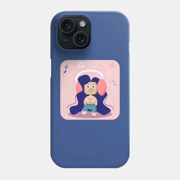 Chibi girl Phone Case by Design by Arapova