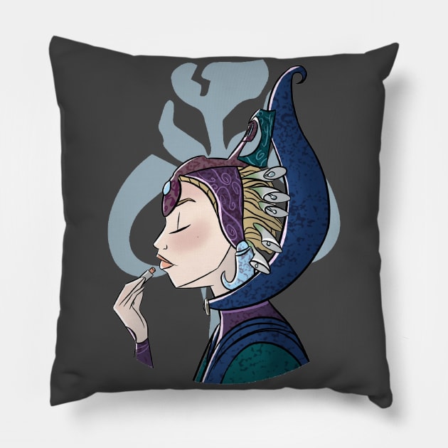 Lipstick Duchess Satine Pillow by Lipstick and Lightsabers