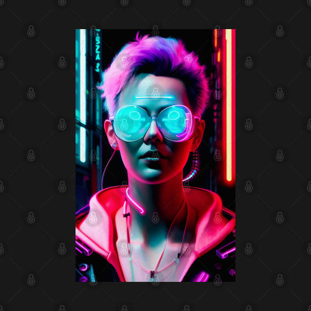 Abstract Cyberpunk Girl by Voodoo Production