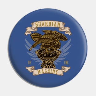 Guardian Of The Machine Eagle On Motor Pin