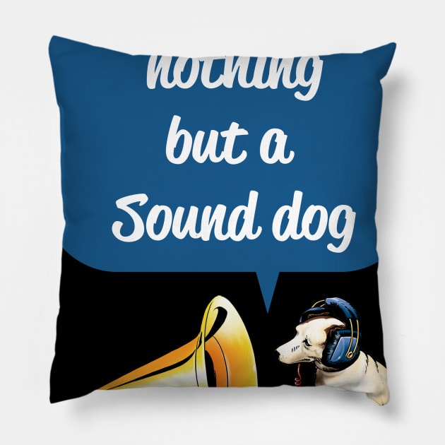 Sound Dog Pillow by hoopaman