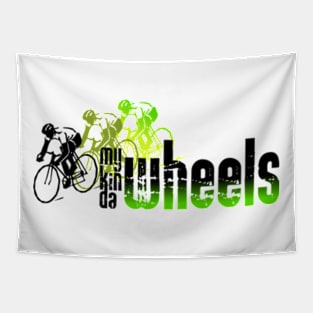 My kinda wheels cyclist Tapestry