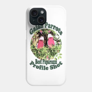 Parrots. Galah Parrots Profile Shot Phone Case