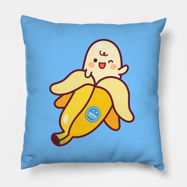 Banana Kawaii Pillow by kudasai