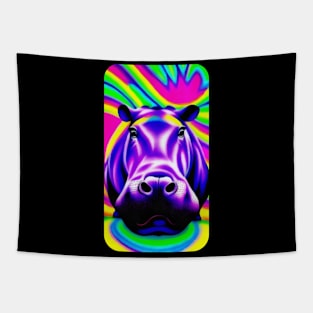 hippo in color Tapestry