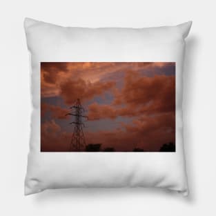 Stormy Night out back in Kansas Pillow