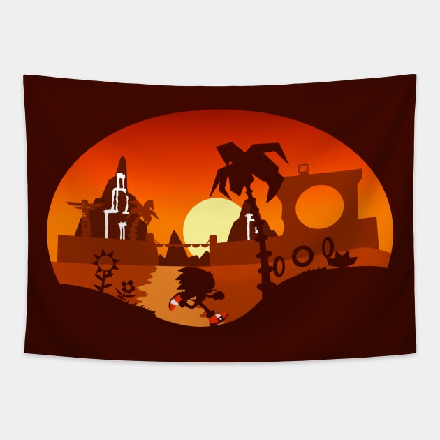 Sunset Hill Zone Tapestry by spdy4