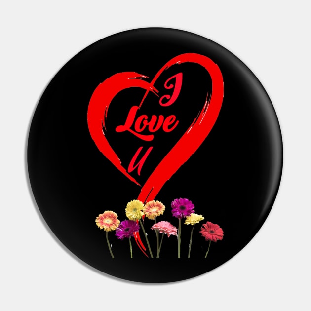 I Love You Greetings Pin by Creativehub