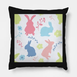 Colourful Bunnies Pillow