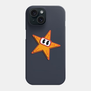 Toon starfish with papercut effect Phone Case