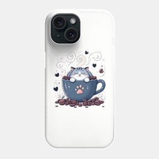 Catnip & Cappuccinos: Where Cats and Coffee Collide Phone Case