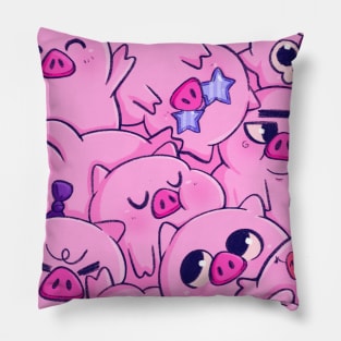 Pigs by Anshiehoop Pillow