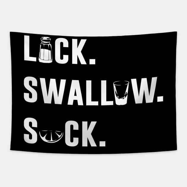Lick Swallow Suck Tapestry by sandyrm