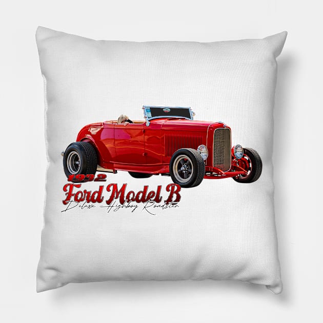 1932 Ford Model B Deluxe Highboy Roadster Pillow by Gestalt Imagery