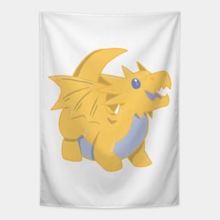 Cute Yellow Dragon Tapestry