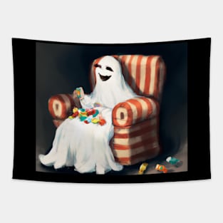 Candy Eating Ghost Tapestry