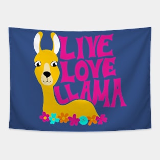 Live Love Llama Tapestry