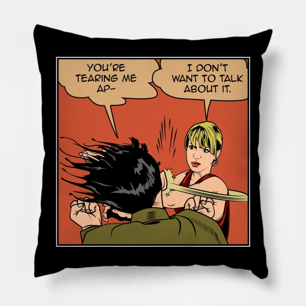 Lisa Stops the Meme Pillow by boltfromtheblue