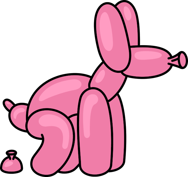 Balloon Dog Kids T-Shirt by taufikrizkyy