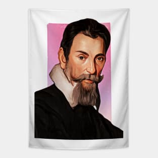 Italian Composer Claudio Monteverdi illustration Tapestry