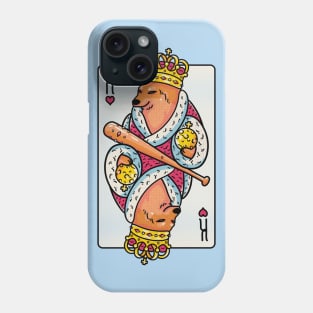 Cheems - The King | King of Hearts Playing Card | Shibe | Shiba Inu Phone Case