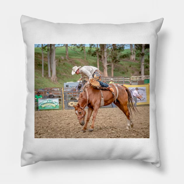 RODEOS, HORSES, COWBOYS Pillow by anothercoffee