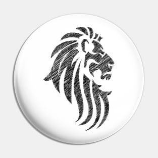 Lion Tribal Tattoo Style Pin