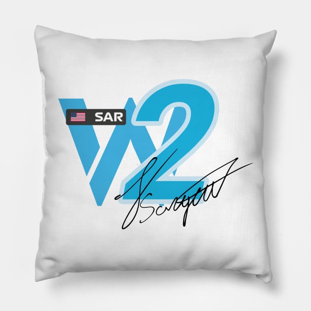 Formula 1 - Logan Sargeant Number. Pillow by Tad