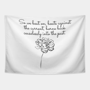 Boats against current - great gatsby quote Tapestry