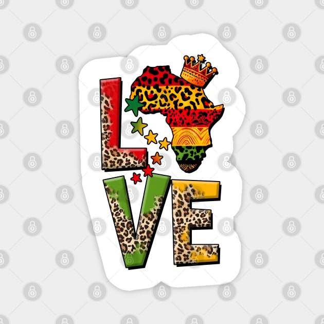 Love Africa Magnet by UrbanLifeApparel