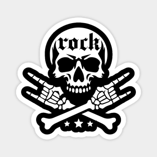 rock skull Magnet