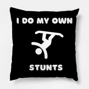 Lispe Snowboard I Do My Own Stunts Pillow