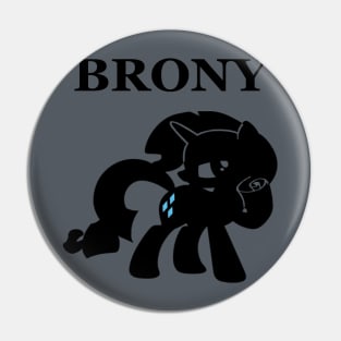 Rarity Brony Pin