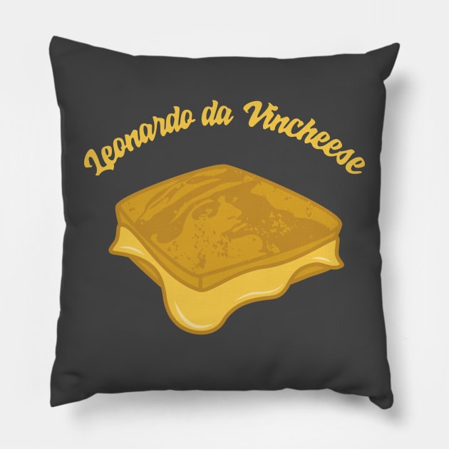 Leonardo da Vincheese Pillow by ChrisMPH