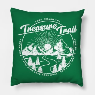 Hike the Treasure Trail Pillow